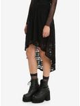 Black Lace Hi-Low Skirt, BLACK, hi-res