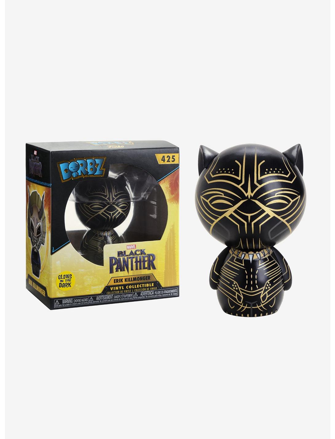 Funko Marvel Black Panther Erik Killmonger Glow-In-The-Dark Dorbz Vinyl Figure, , hi-res