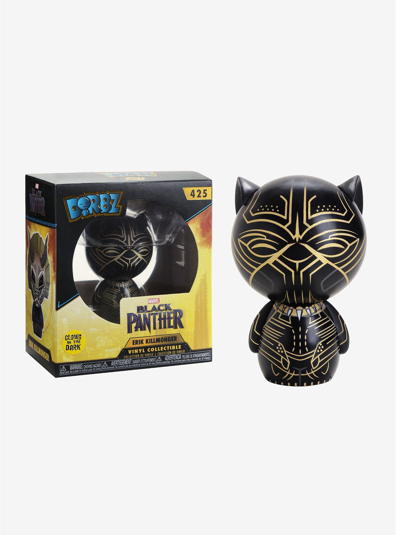 Funko Marvel Black Panther Erik Killmonger Glow-In-The-Dark Dorbz Vinyl Figure, , hi-res