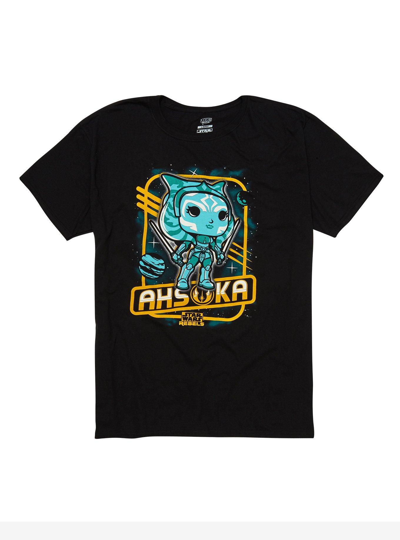 Funko Star Wars Rebels Pop! Tees Holographic Ahsoka T-Shirt | Hot