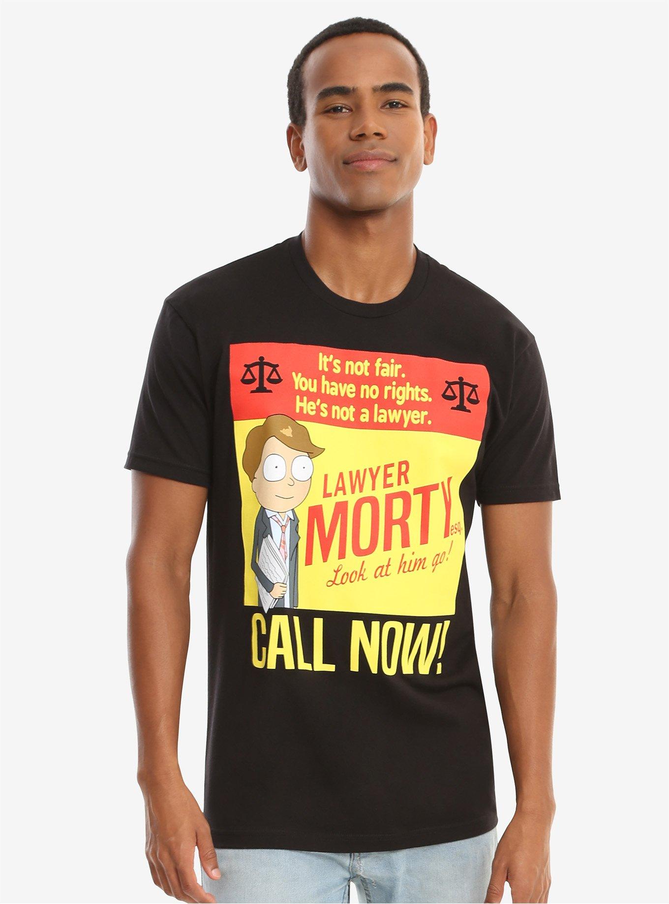 Rick And Morty Lawyer Morty T-Shirt, GREY, hi-res