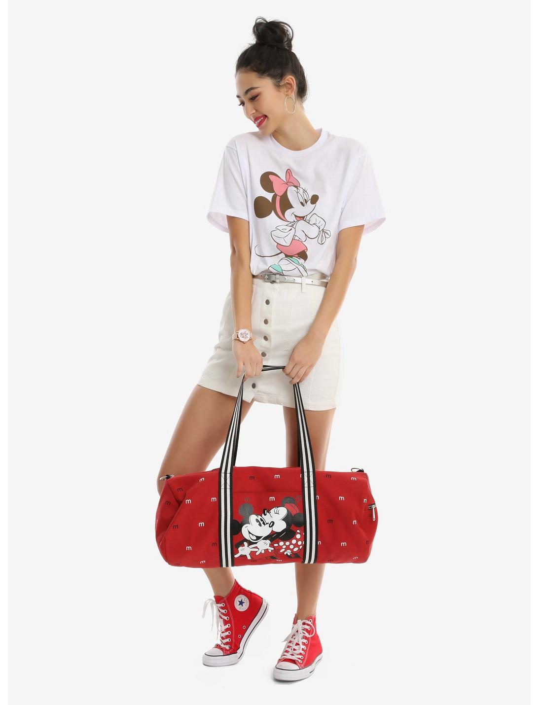 Loungefly Disney Mickey Mouse & Minnie Mouse Lovebirds Duffle Bag - BoxLunch Exclusive, , hi-res
