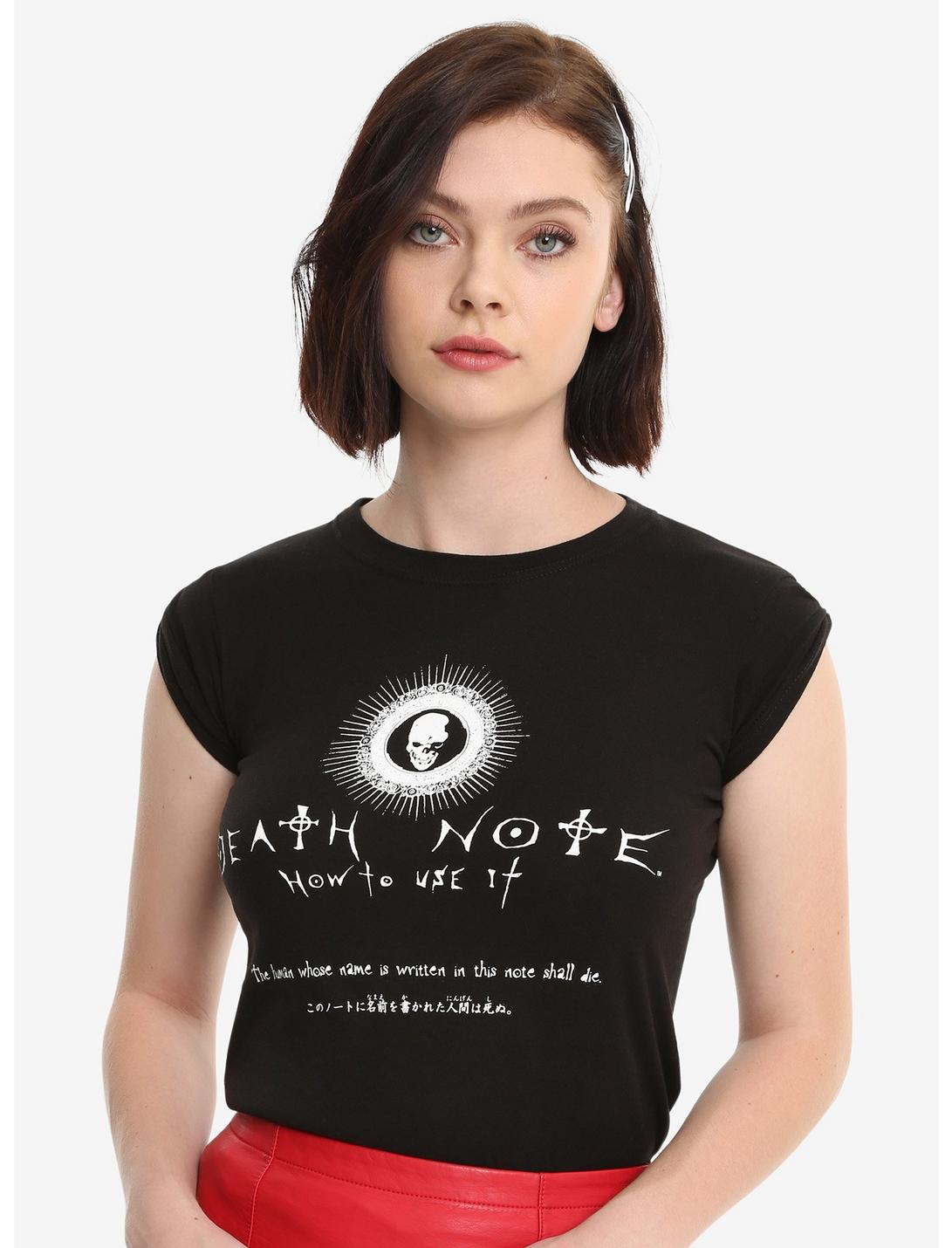 Death Note How To Use Girls T-Shirt, BLACK, hi-res