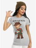 A Nightmare On Elm Street Never Sleep Girls T-Shirt, GREY, hi-res