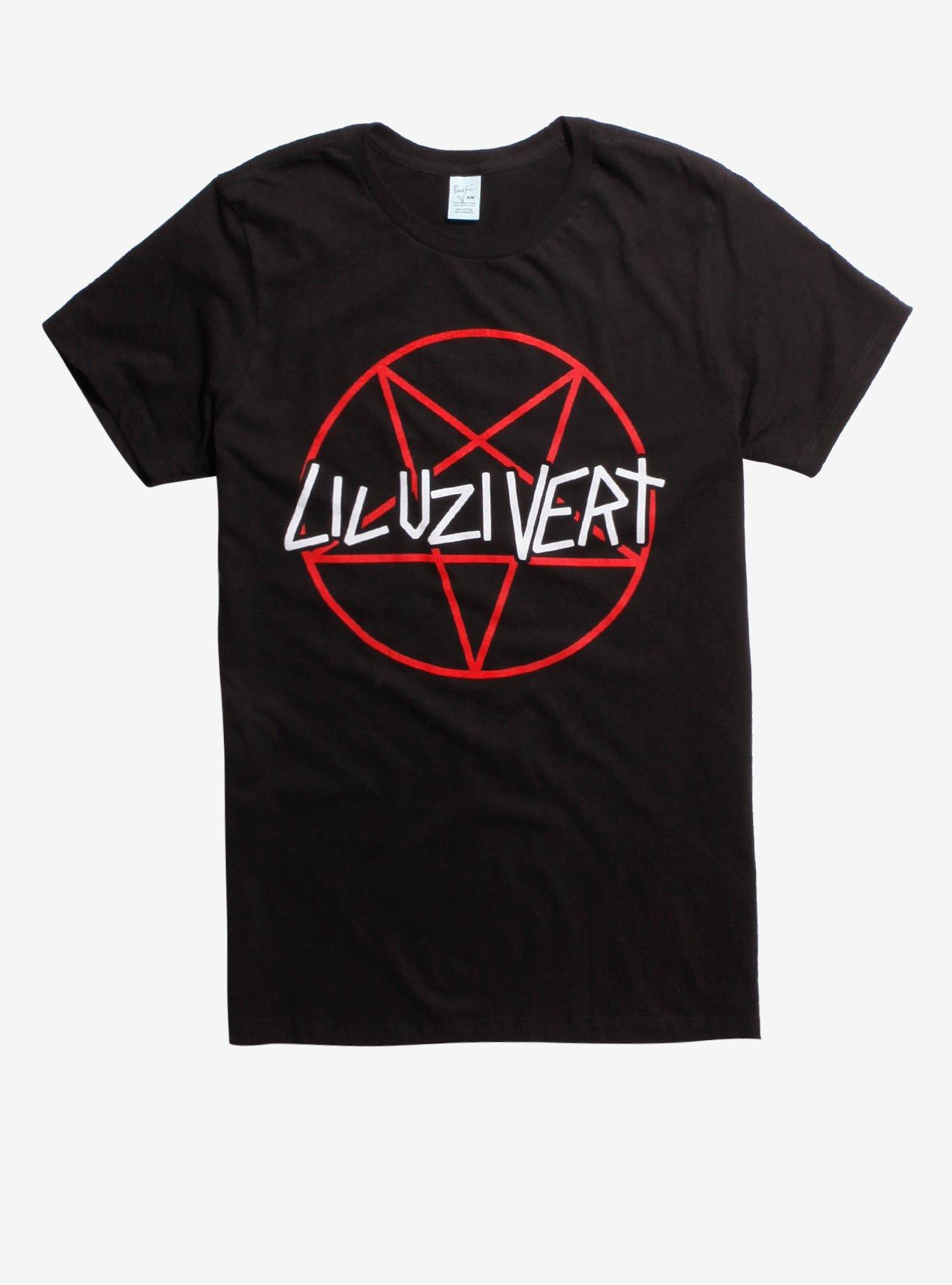 Lil Uzi Vert Pentagram Logo T-Shirt, BLACK, hi-res