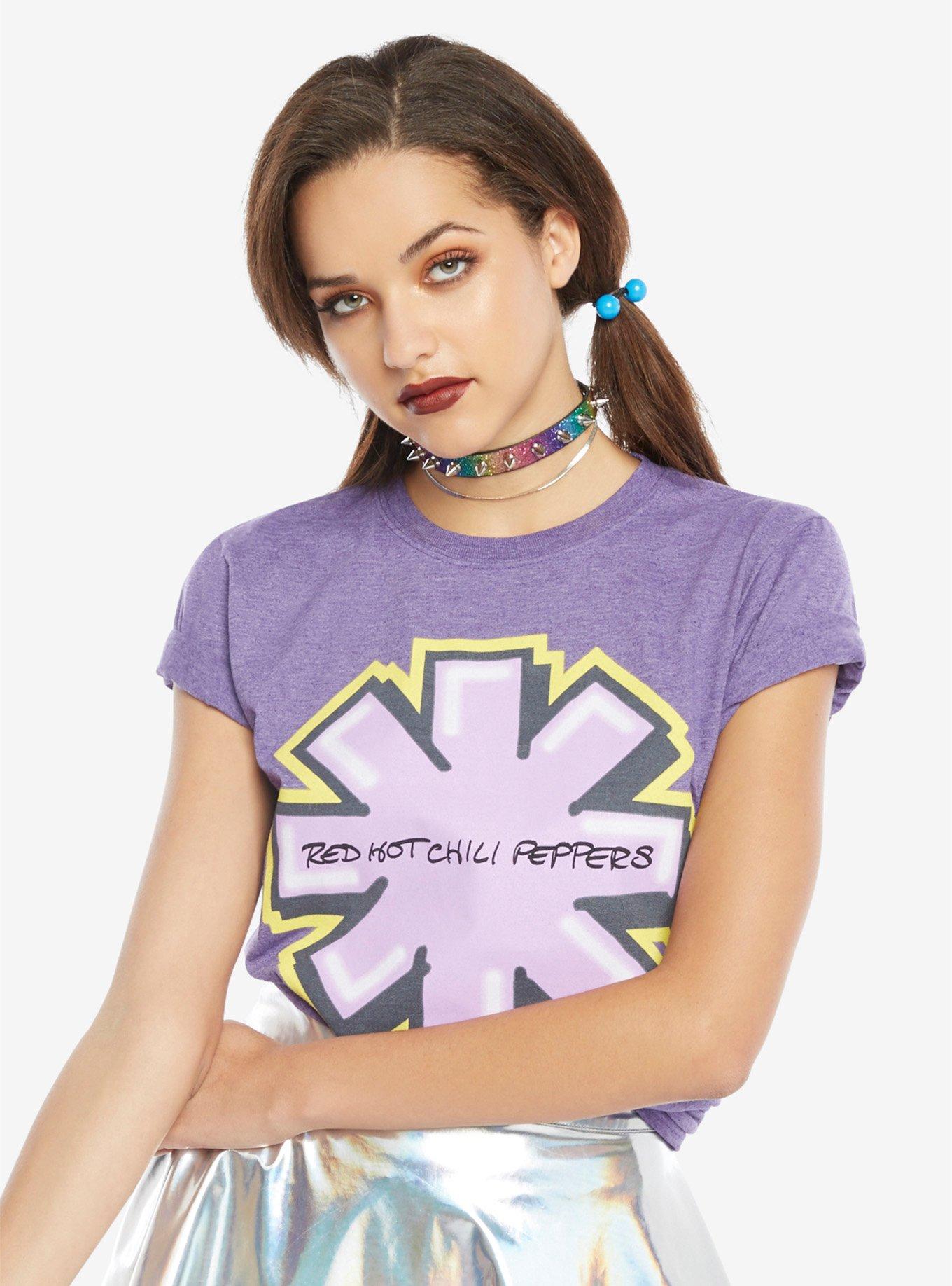 Red Hot Chili Peppers Purple Logo Girls T-Shirt, PURPLE, hi-res