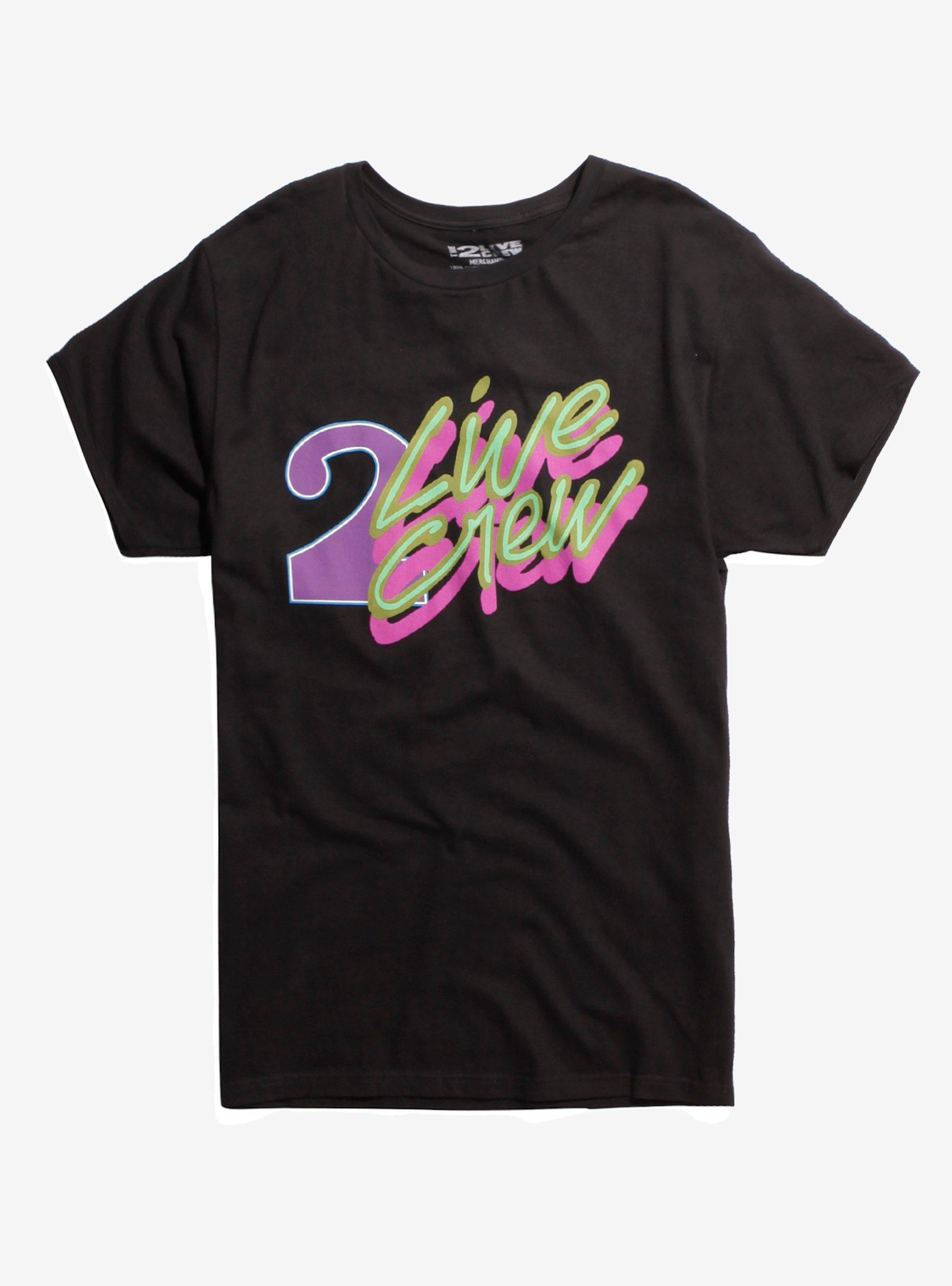 2 Live Crew Neon Logo T-Shirt, BLACK, hi-res