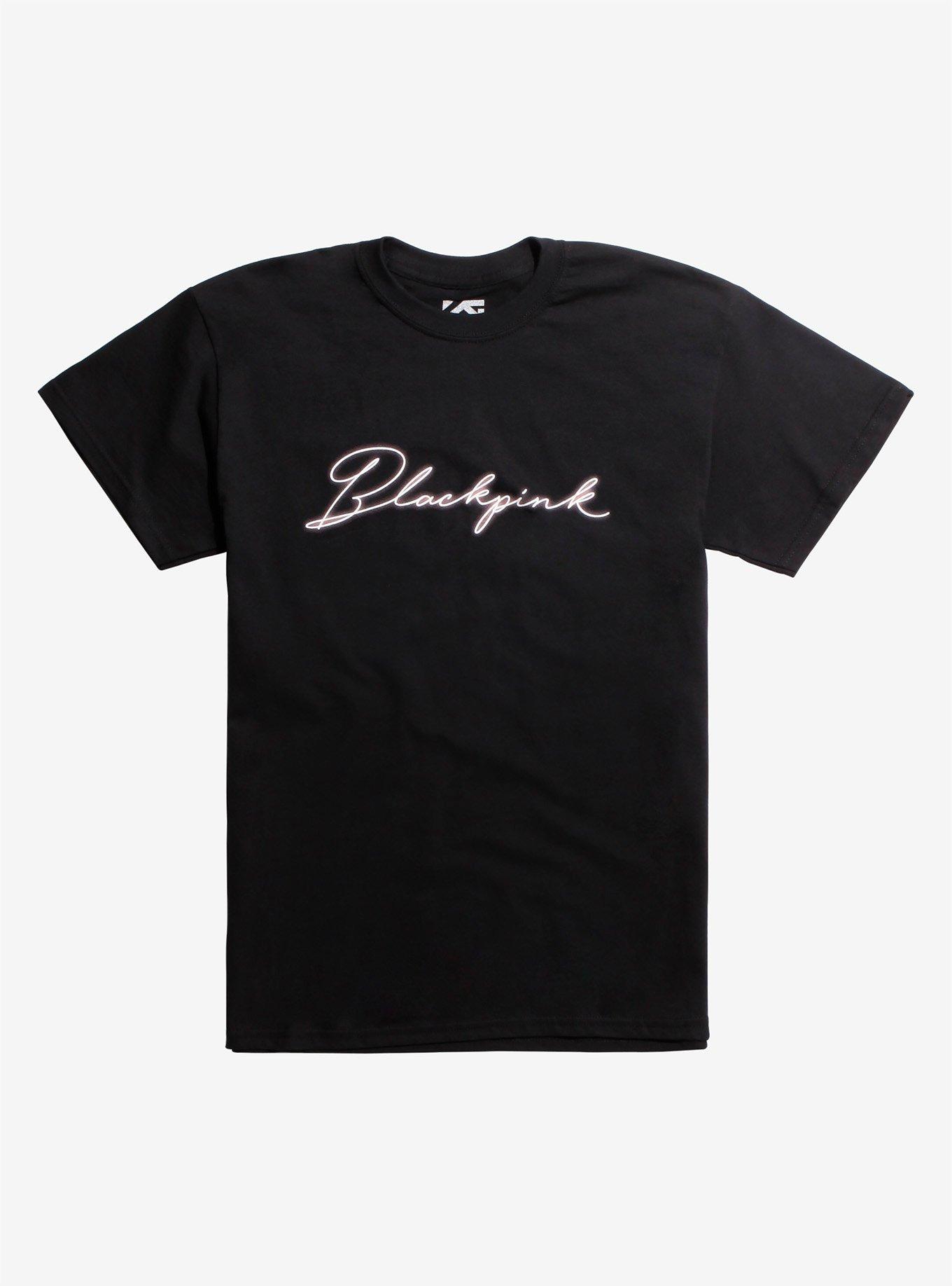 BLACKPINK Neon Logo T-Shirt, BLACK, hi-res