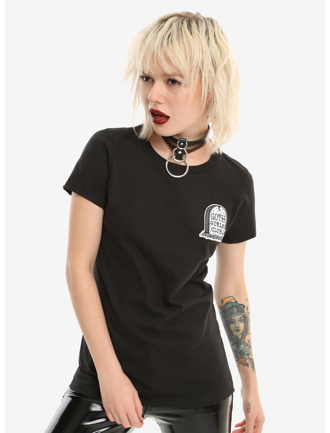 Goth Girls Club Girls T-Shirt, BLACK, hi-res