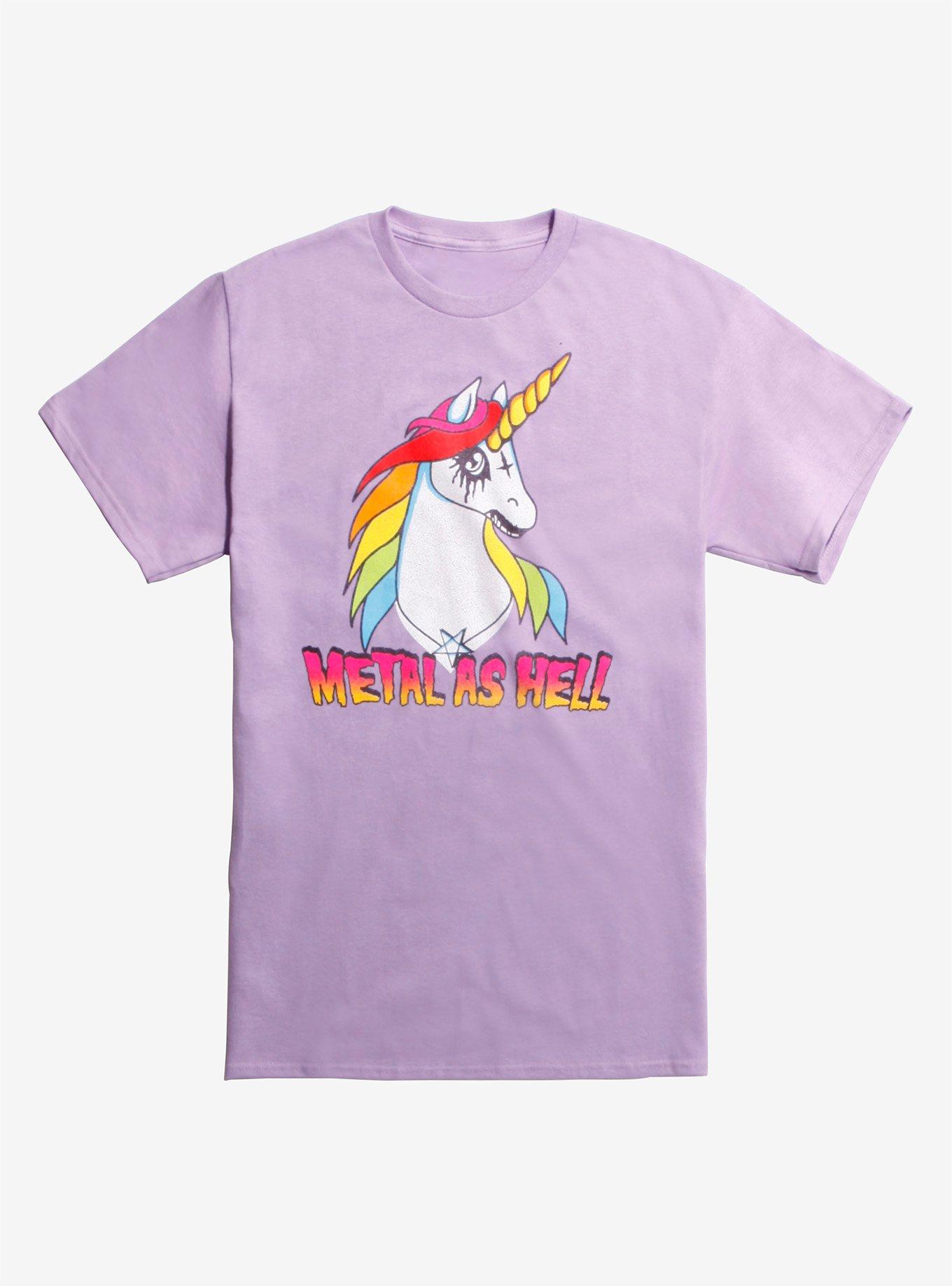 Unicorn Metal As Hell T-Shirt, PURPLE, hi-res