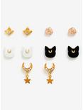 Sailor Moon Gold Earring Set - BoxLunch Exclusive, , hi-res