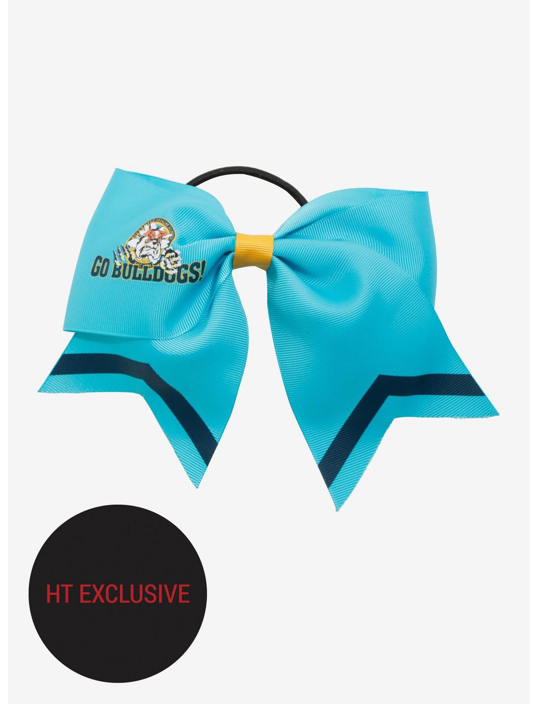 Riverdale Bulldogs Cheer Bow Hair Tie Hot Topic Exclusive, , hi-res