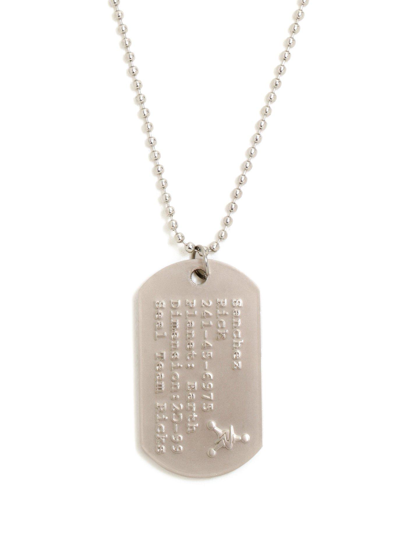 Rick And Morty Seal Team Ricks Dog Tag Necklace, , hi-res