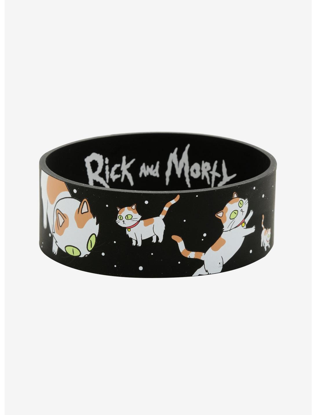 Rick And Morty Space Cats Rubber Bracelet, , hi-res