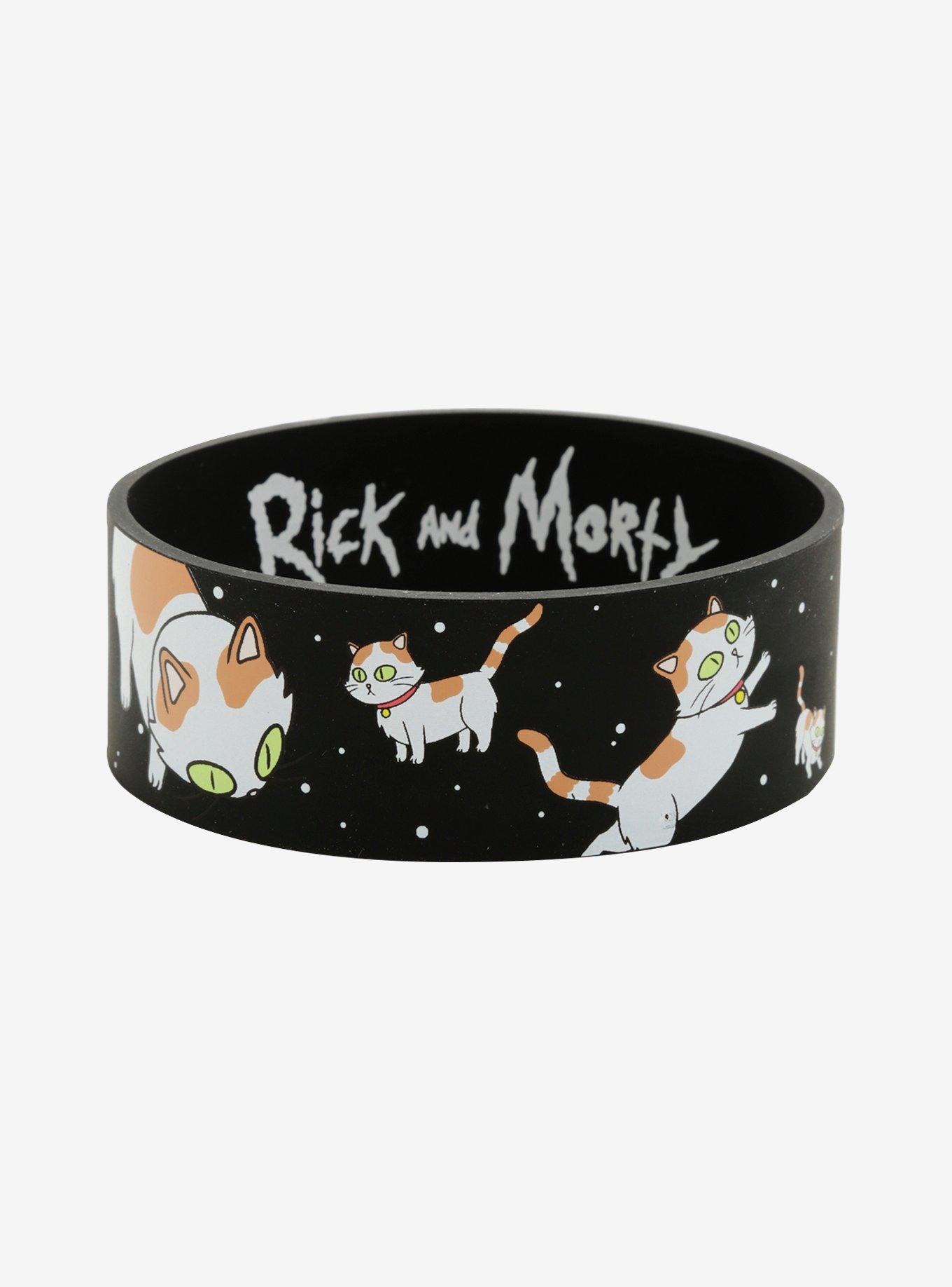 Rick And Morty Space Cats Rubber Bracelet, , hi-res