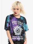 Supernatural Tie Dye Girls Crop T-Shirt, TIE DYE, hi-res