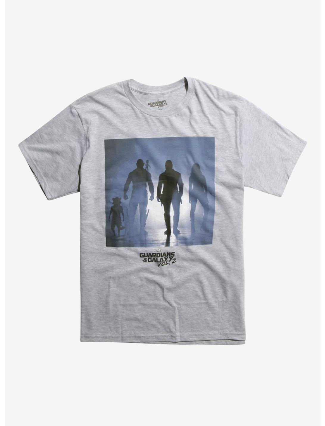 Marvel Guardians Of The Galaxy Vol. 2 Backlit Silhouette T-Shirt, HEATHER GREY, hi-res