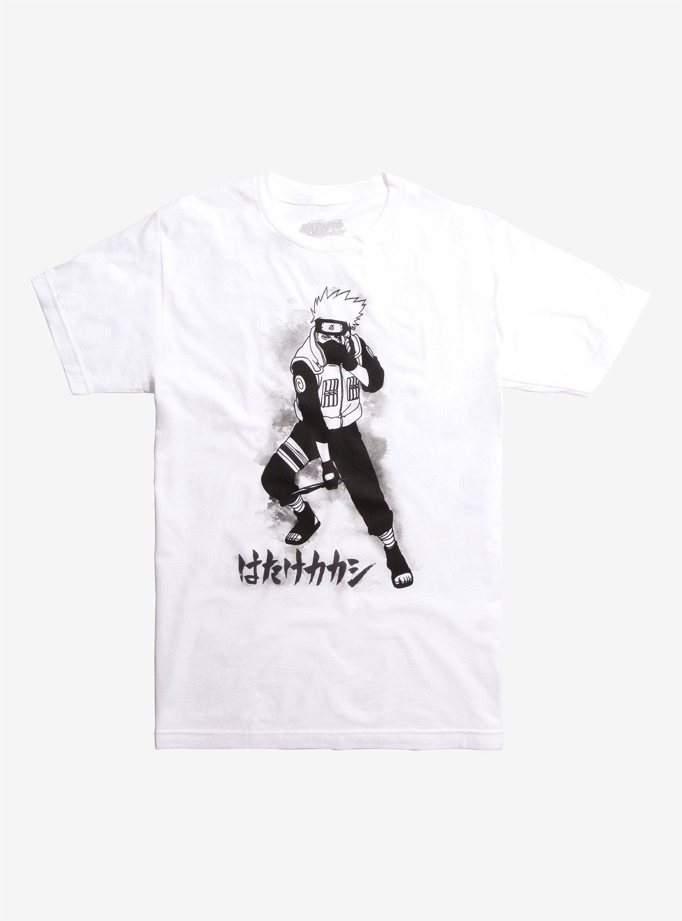 Naruto Shippuden Kakashi Hatake Watercolor T-Shirt, WHITE, hi-res