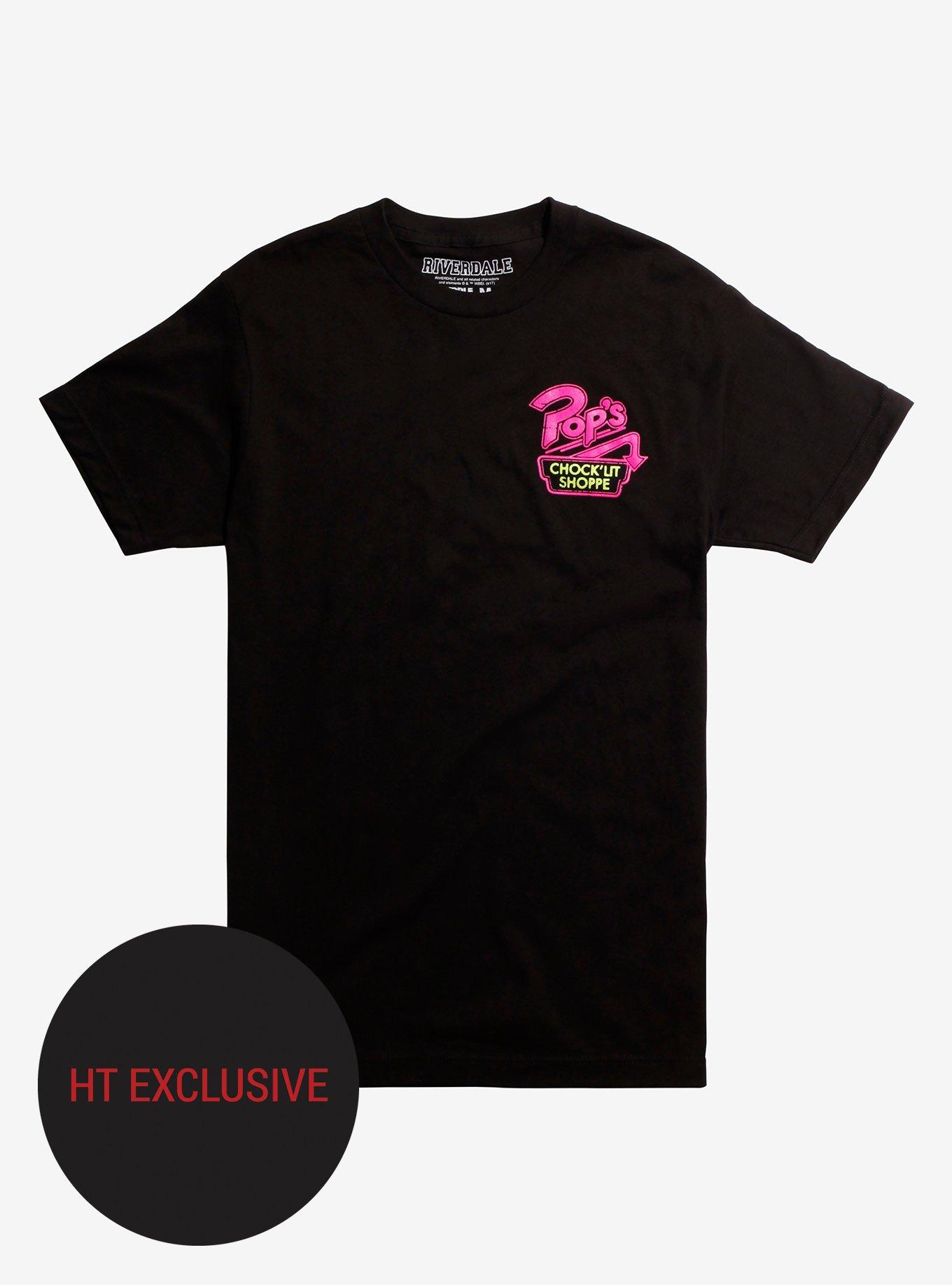 Riverdale Pop's Chock'lit Shoppe T-Shirt Hot Topic Exclusive, BLACK, hi-res