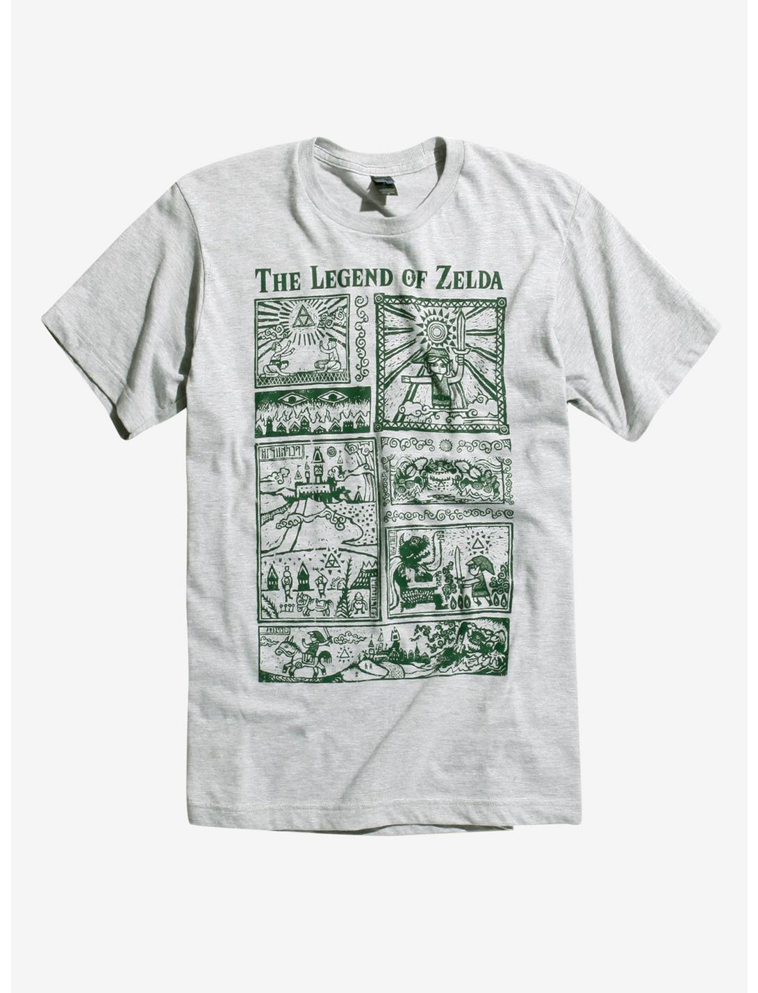 The Legend Of Zelda: The Wind Waker T-Shirt, HEATHER GREY, hi-res