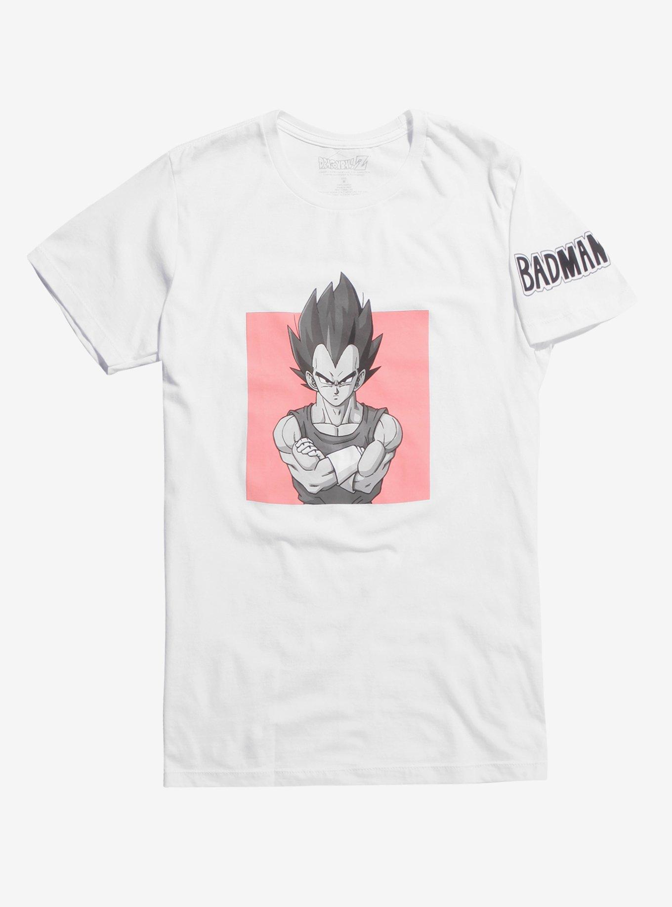 Dragon Ball Z Vegeta Badman T-Shirt, WHITE, hi-res