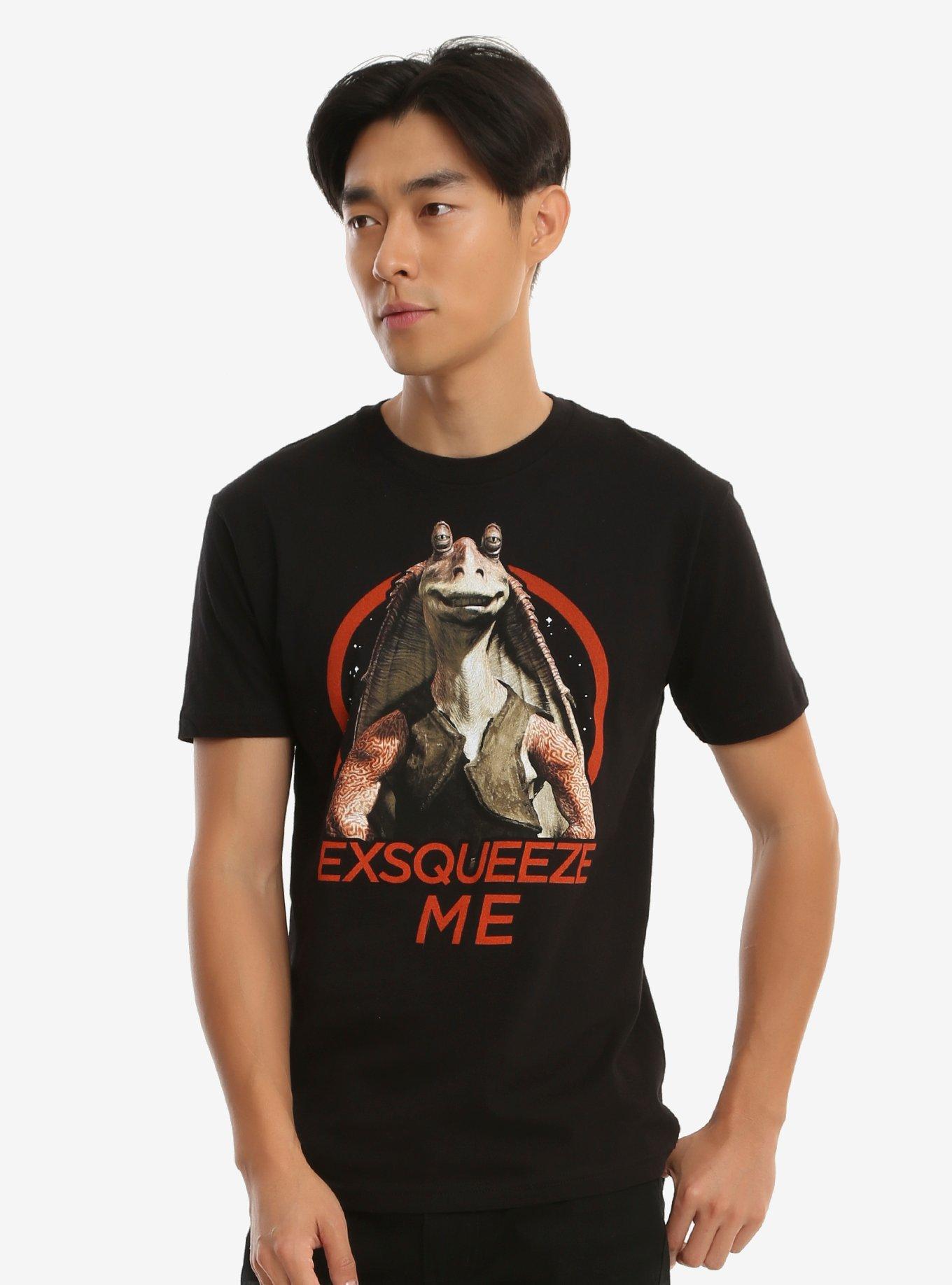 Star Wars Jar Jar T-Shirt - BoxLunch Exclusive, BLACK, hi-res