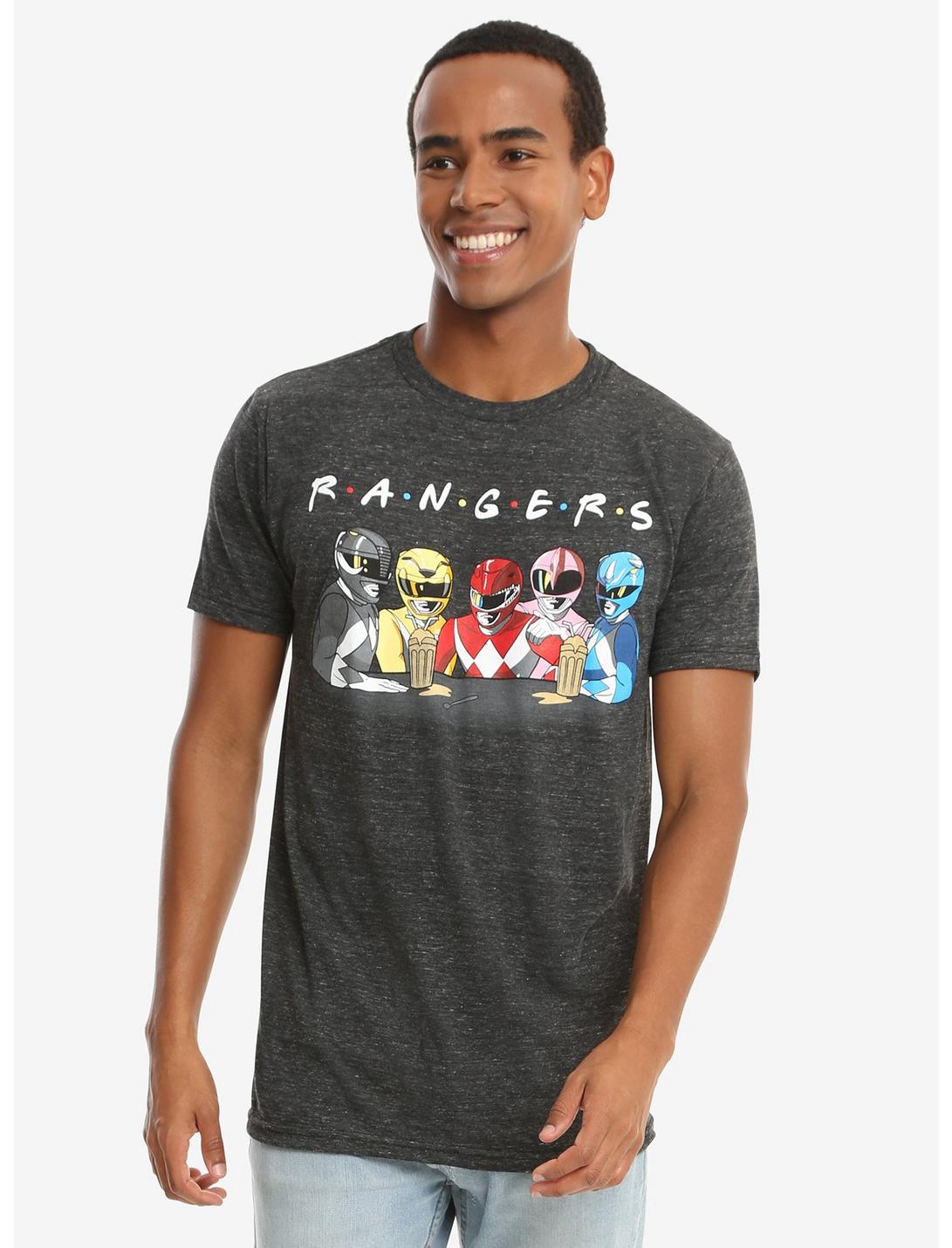 Mighty Morphin Power Rangers Milkshakes T-Shirt, BLACK, hi-res