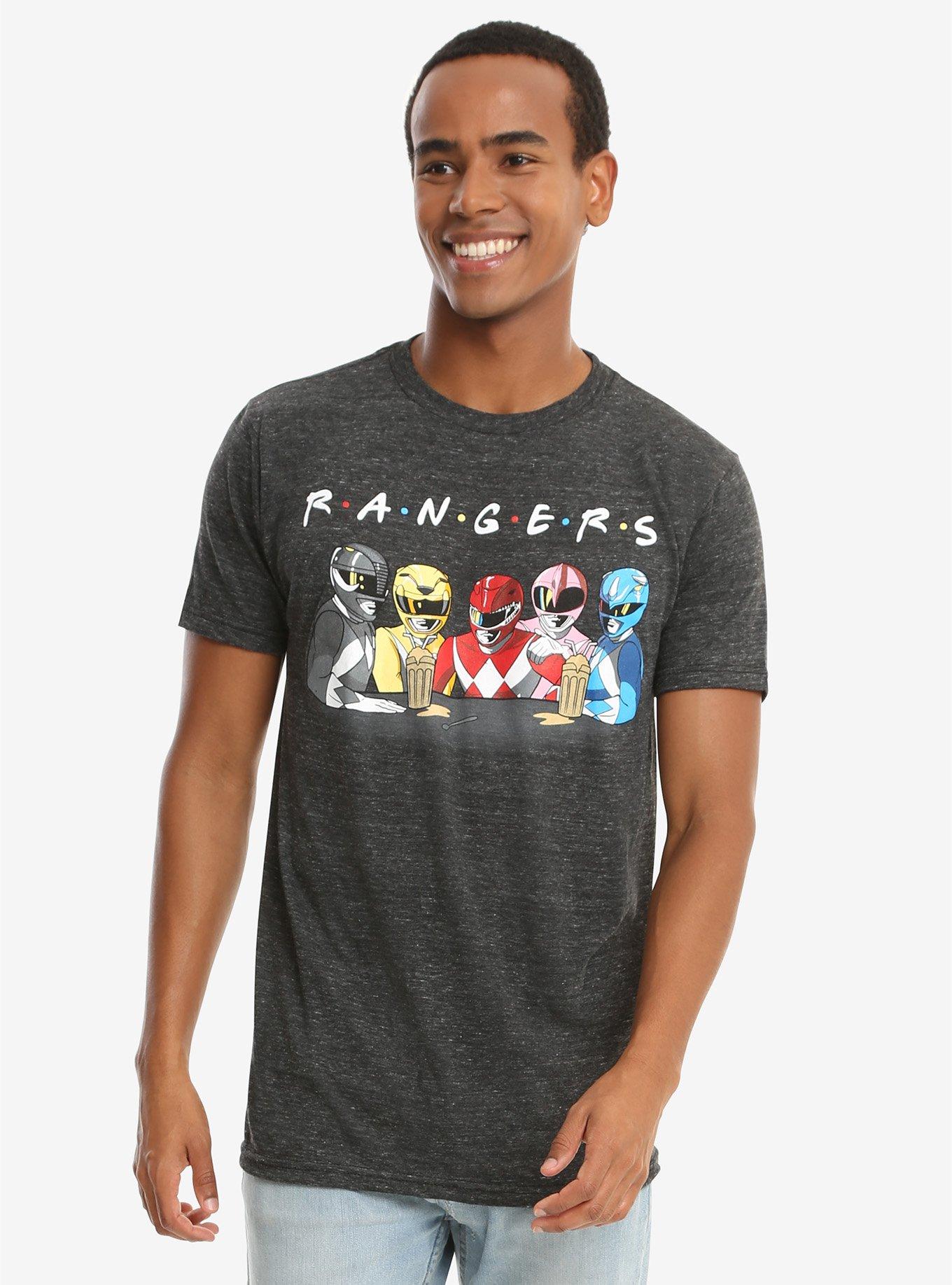 Mighty Morphin Power Rangers Milkshakes T-Shirt, BLACK, hi-res