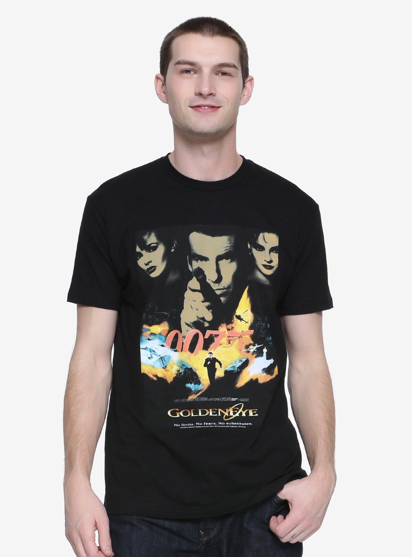 James Bond 007 Goldeneye Poster T-Shirt - BoxLunch Exclusive, BLACK, hi-res