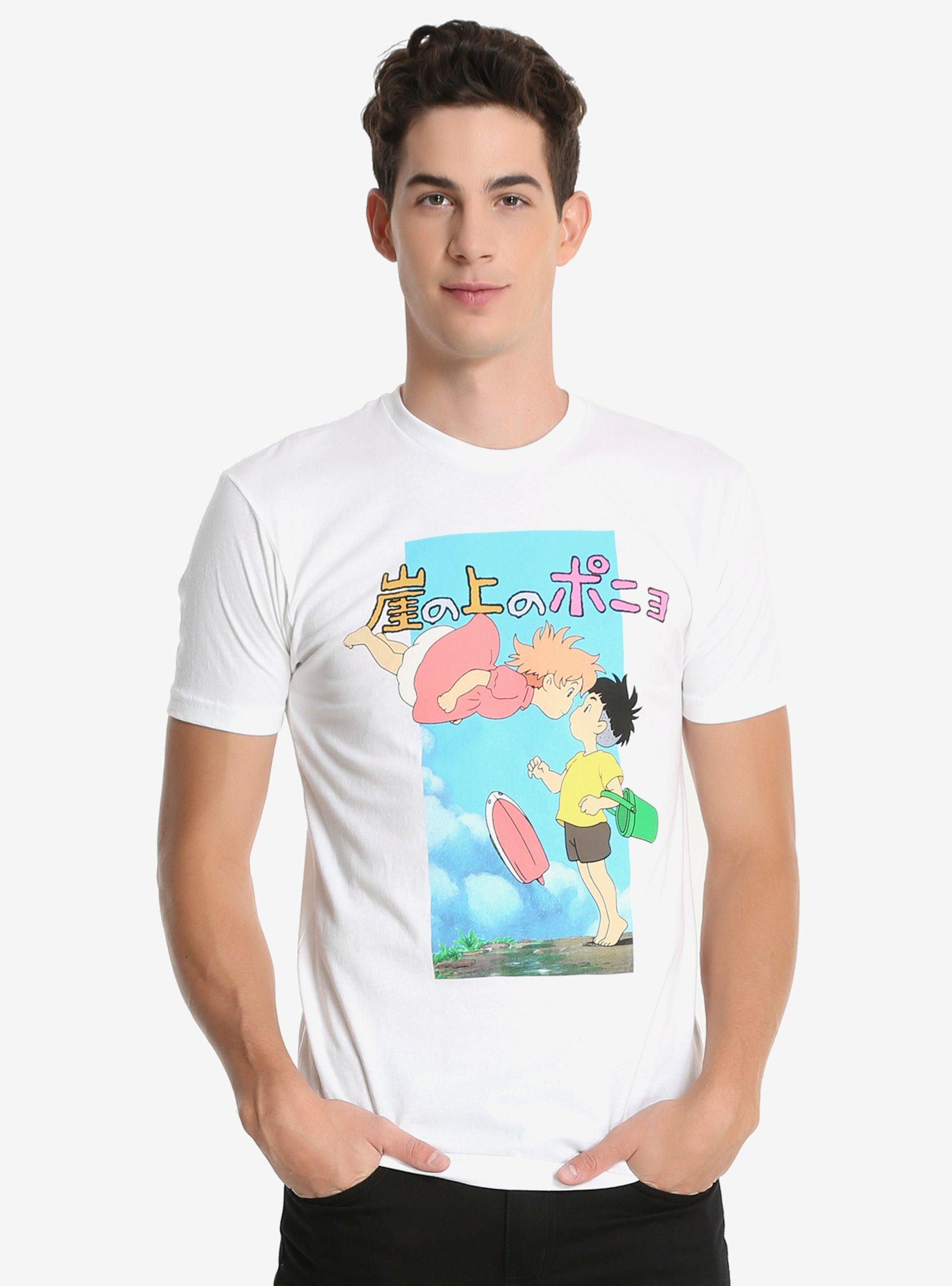 Studio Ghibli Ponyo Kiss T-Shirt, WHITE, hi-res