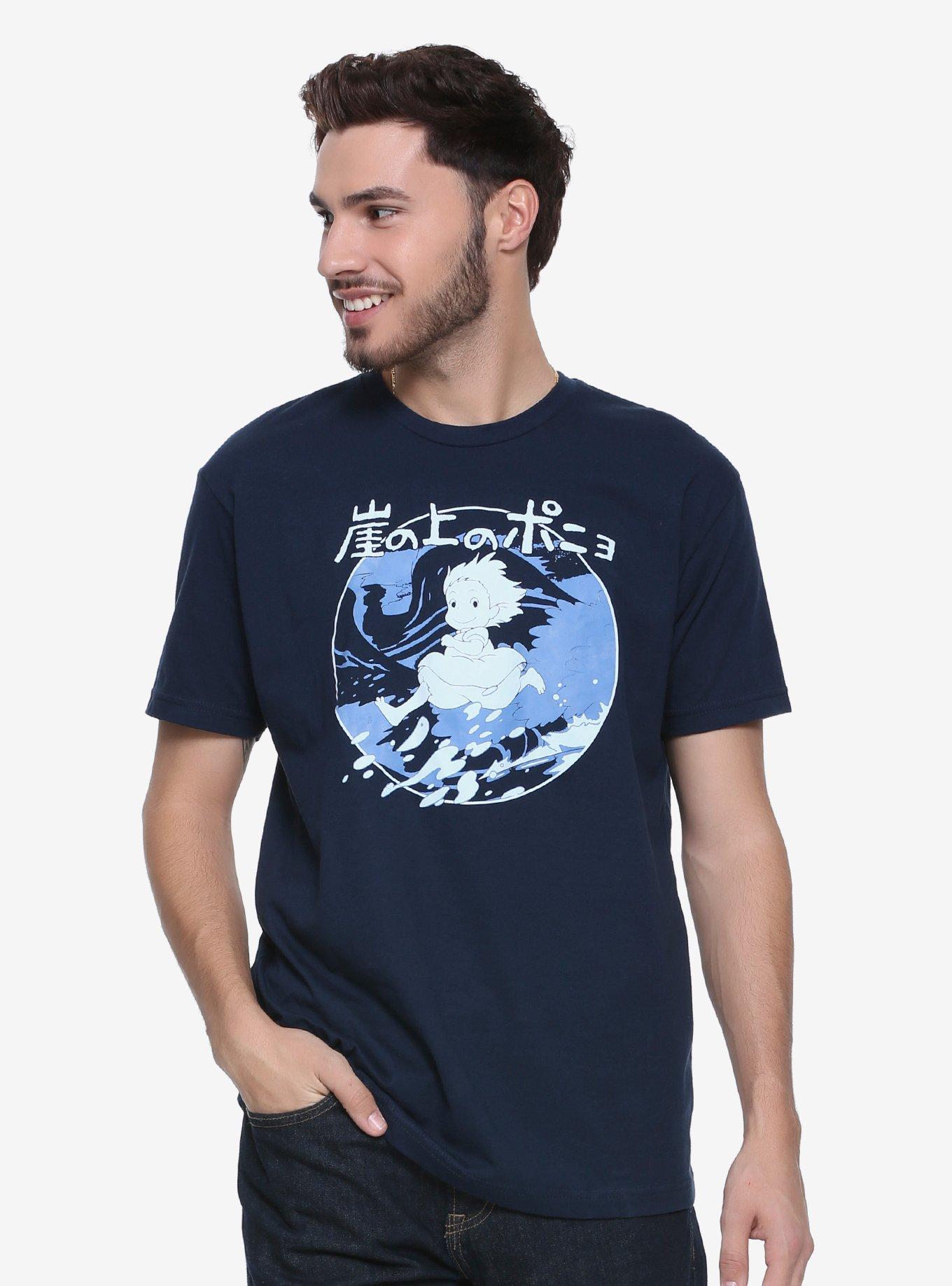 Studio Ghibli Ponyo Run On Water T-Shirt, BLUE, hi-res