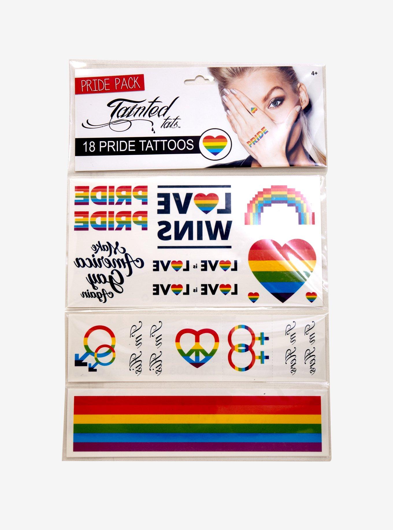 Pride Temporary Tattoo Pack, , hi-res