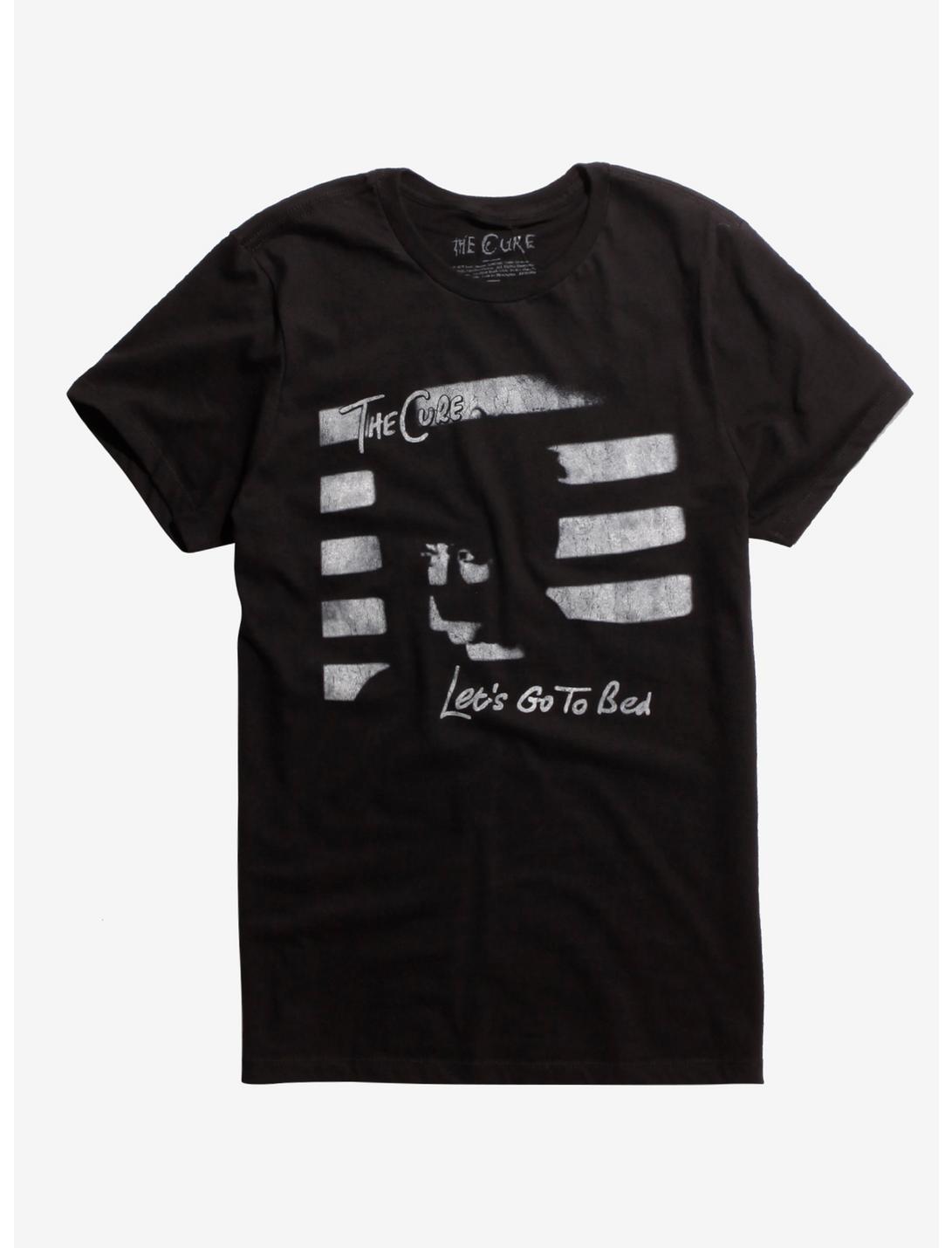 The Cure Let's Go To Bed T-Shirt, BLACK, hi-res