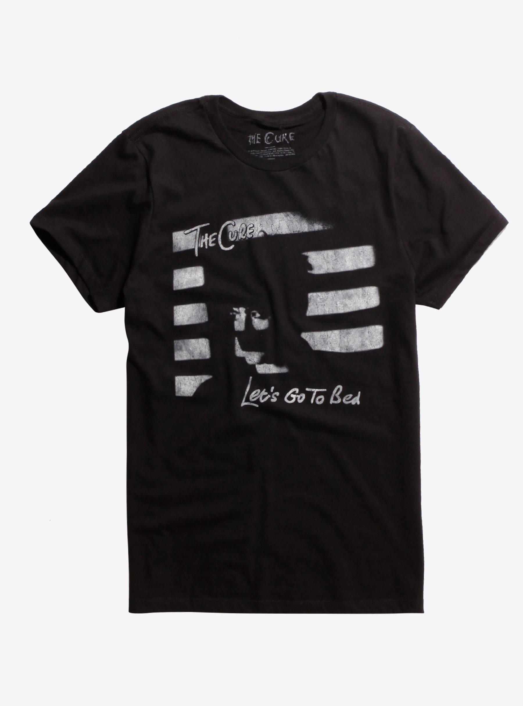 The Cure Let's Go To Bed T-Shirt, BLACK, hi-res