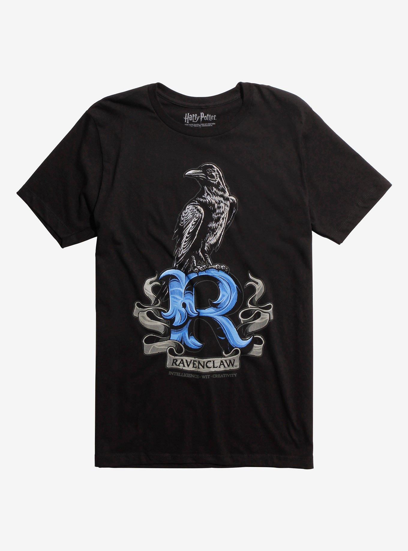 Harry Potter Ravenclaw R Logo T-Shirt, BLACK, hi-res