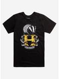 Harry Potter Hufflepuff H Logo T-Shirt, BLACK, hi-res