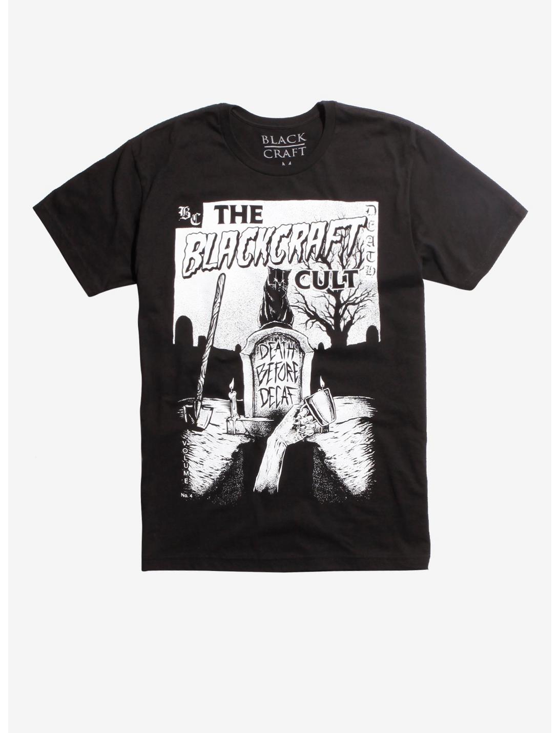 BlackCraft Death Before Decaf Comic Cover T-Shirt Hot Topic Exclusive ...