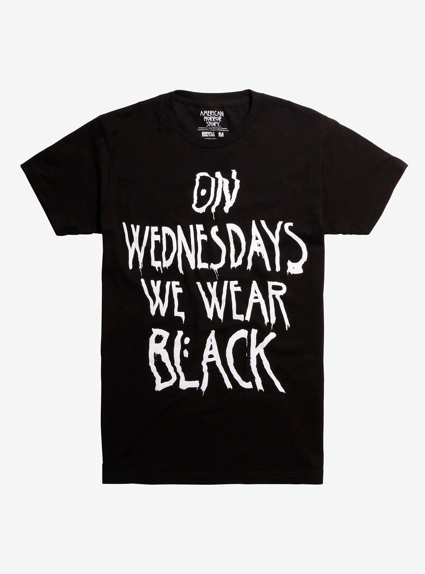 American Horror Story Coven Shirt Wednesdays We Wear Black 