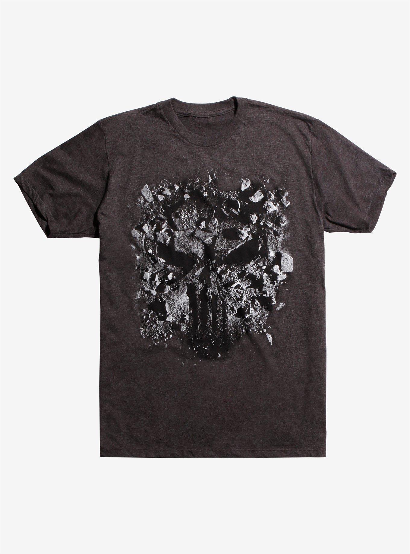 Marvel The Punisher Rock Logo T-Shirt, BLACK, hi-res