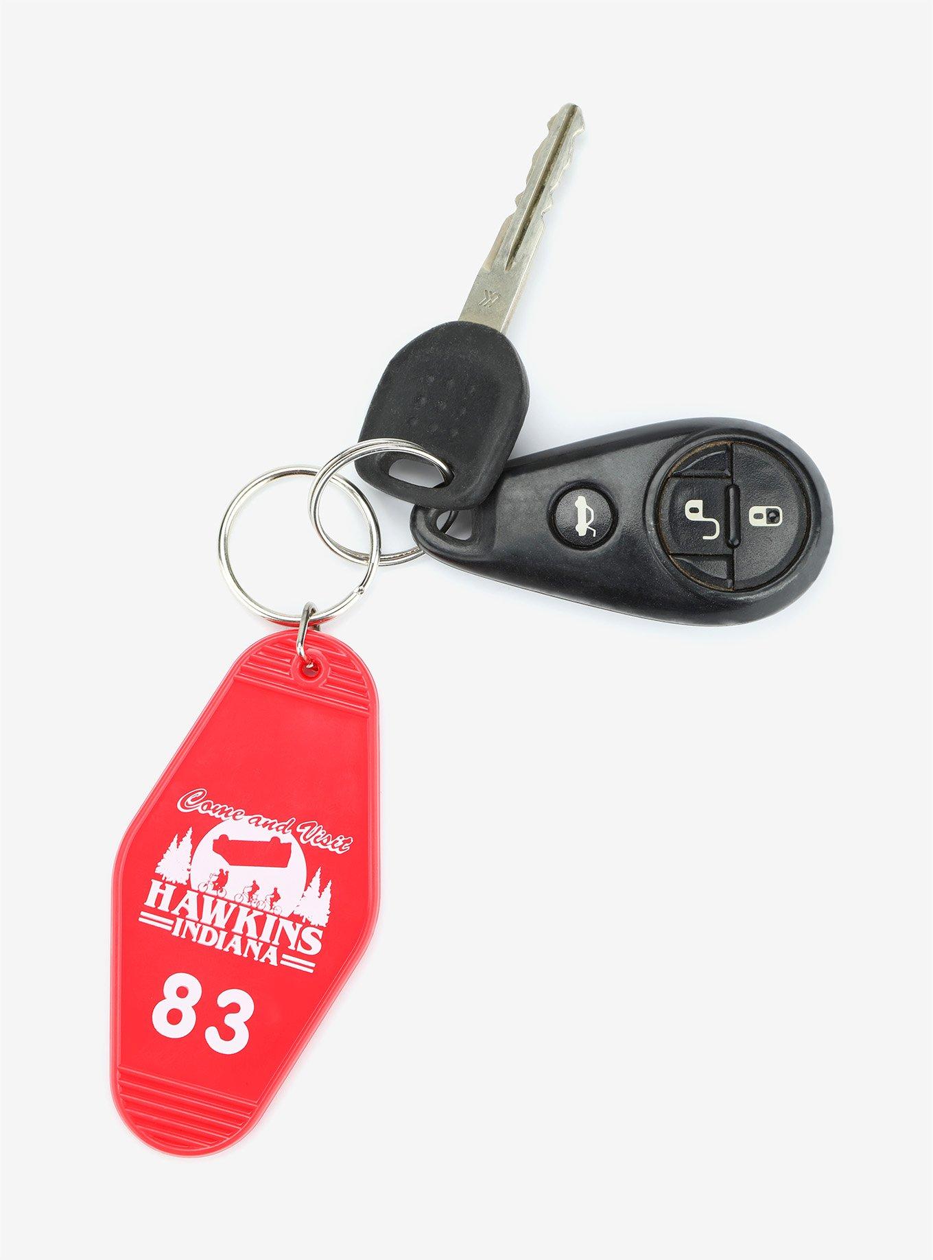 Stranger Things Hawkins Indiana Hotel Key Chain, , hi-res