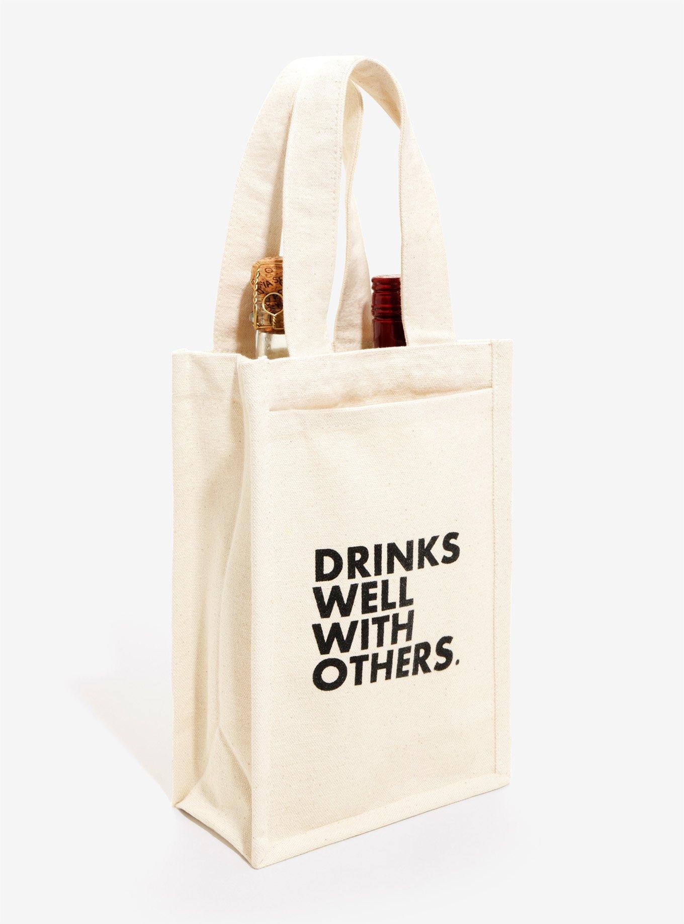 Drinks Well With Others Wine Bag, , hi-res