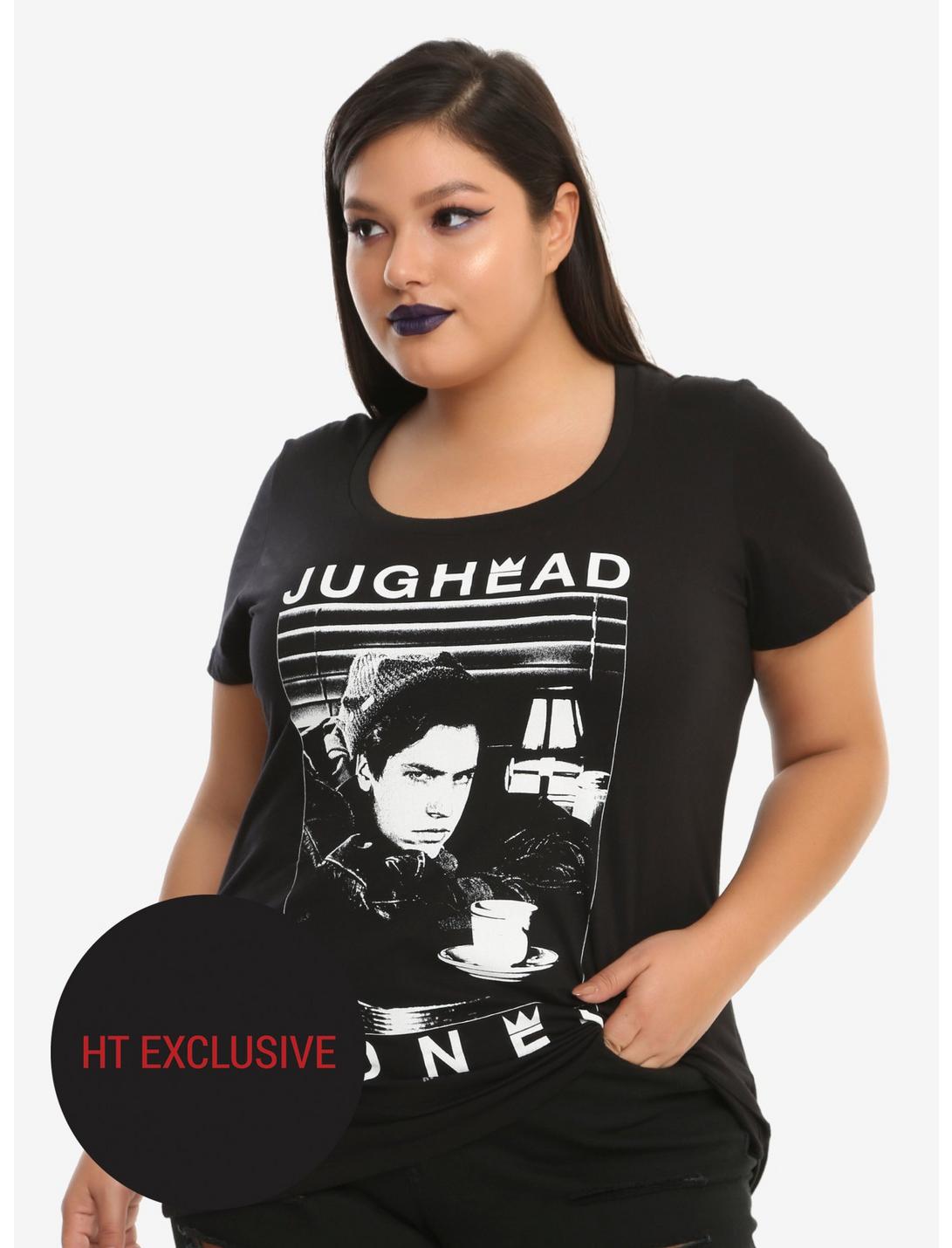 Riverdale Jughead Coffee Girls T-Shirt Plus Size Hot Topic Exclusive, BLACK, hi-res