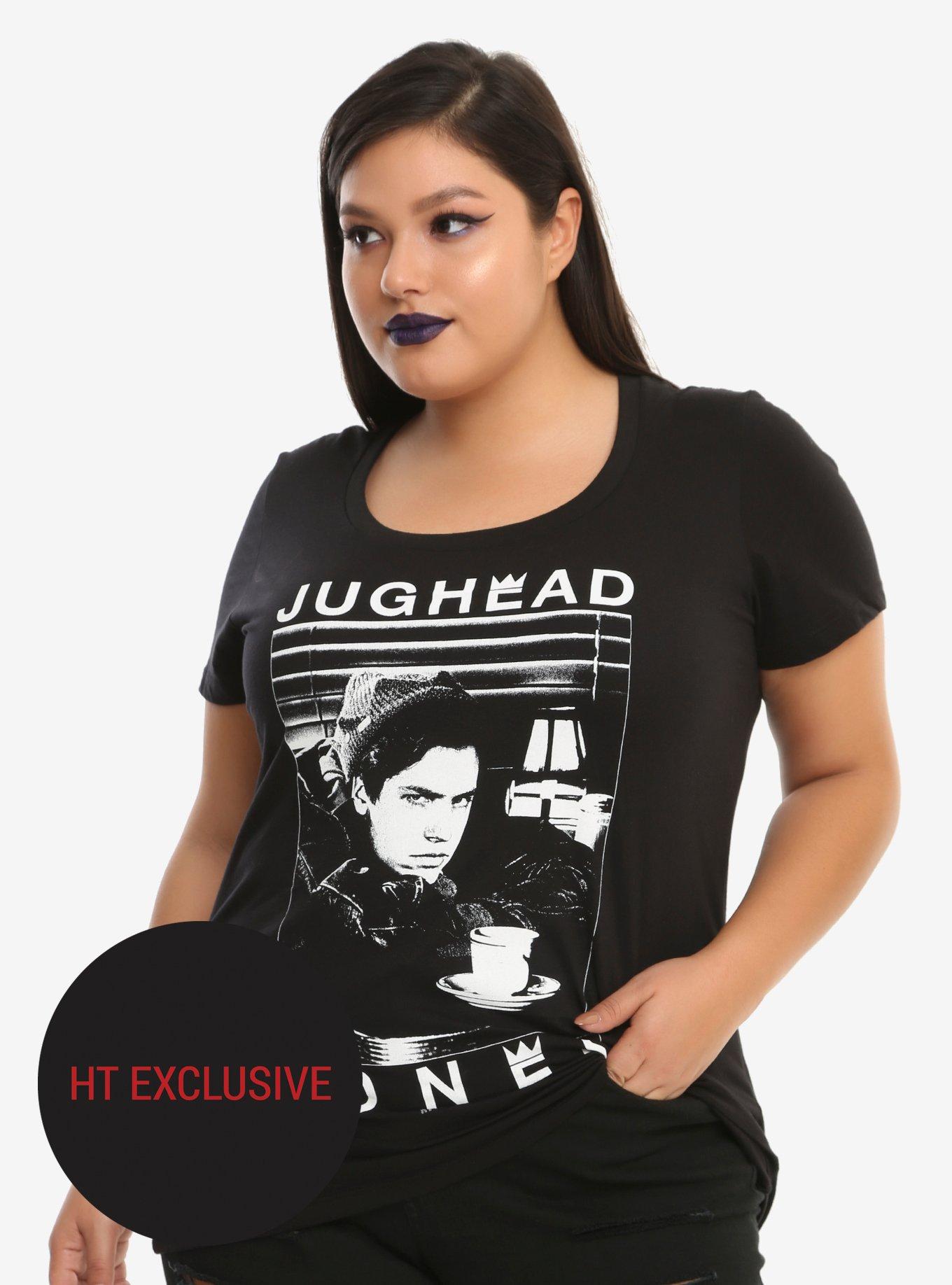 Riverdale Jughead Coffee Girls T-Shirt Plus Size Hot Topic Exclusive, BLACK, hi-res