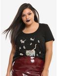 Rick And Morty Void Cats Girls T-Shirt Plus Size, BLACK, hi-res
