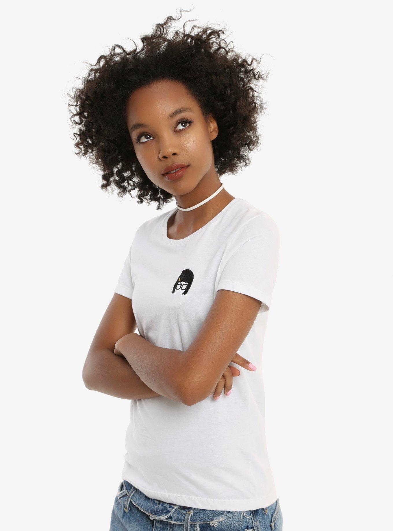 Bob's Burger Tina Smart Strong Sensual Woman Embroidered T-Shirt, WHITE, hi-res