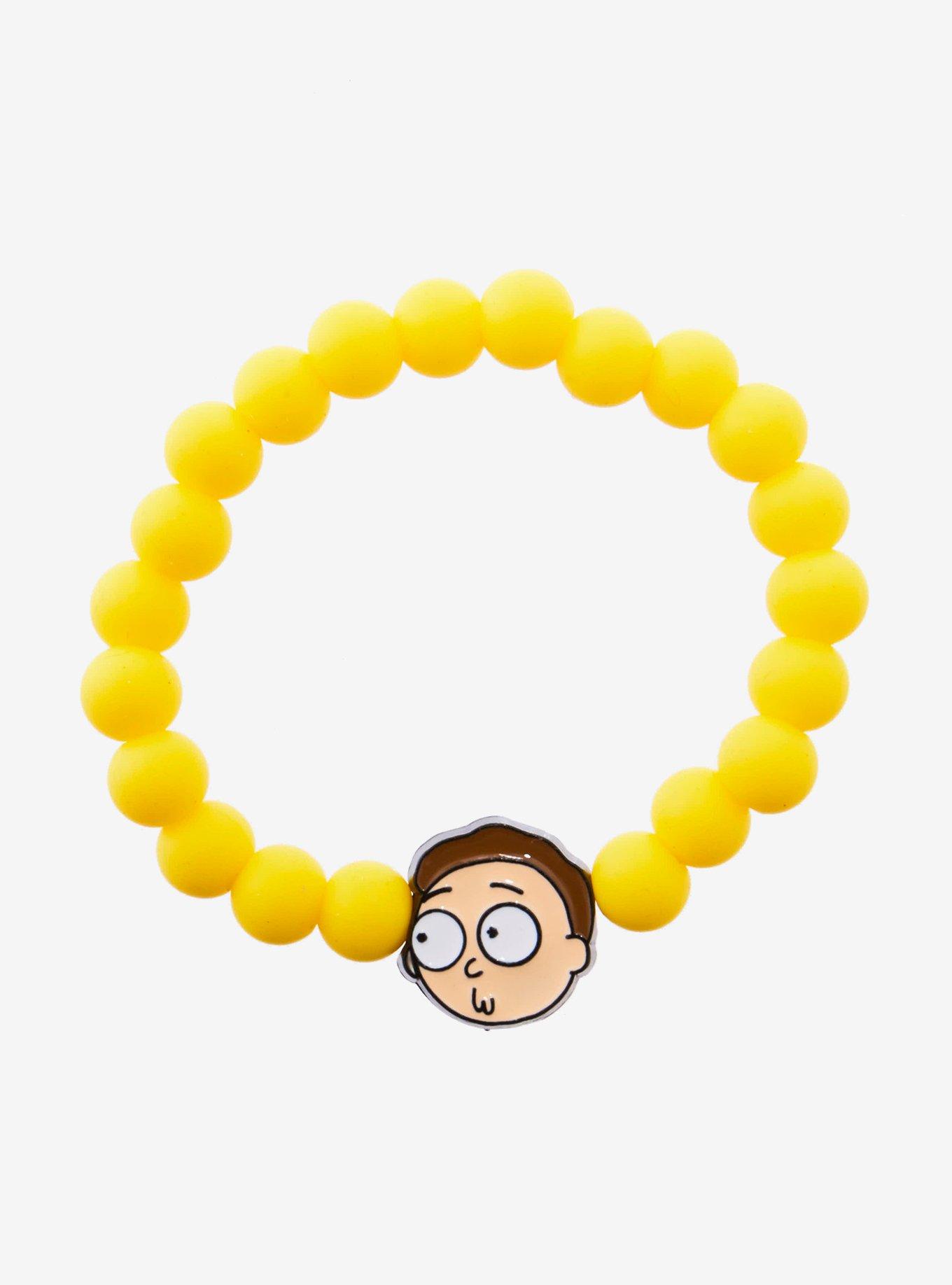 Rick And Morty Morty Beaded Bracelet - BoxLunch Exclusive, , hi-res