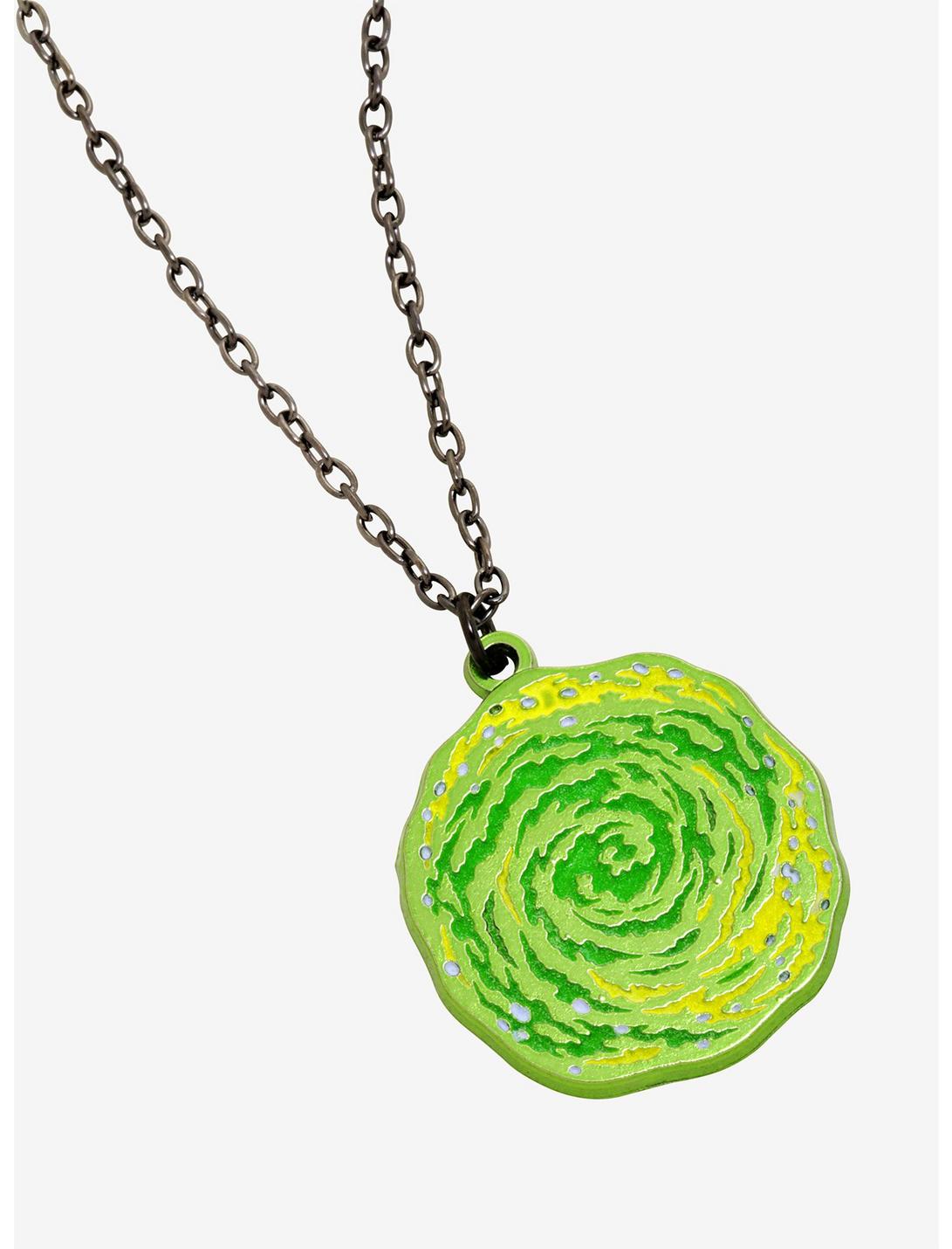Rick And Morty Portal Charm Necklace - BoxLunch Exclusive, , hi-res