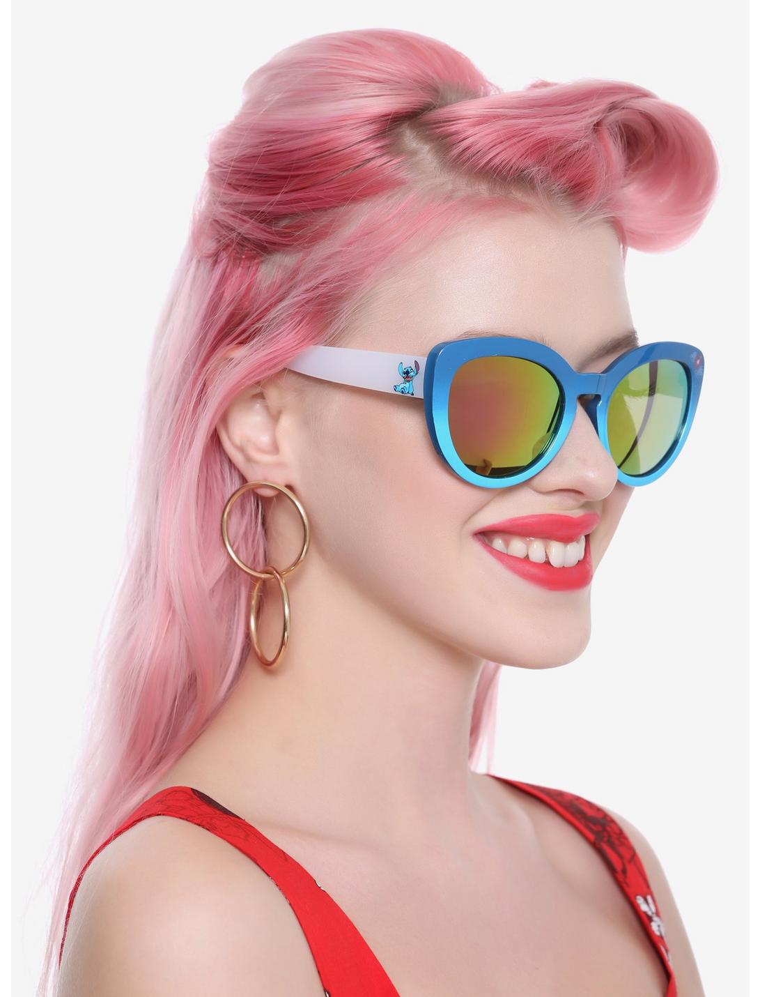 Disney Lilo & Stitch Blue Gradient Cat-Eye Sunglasses, , hi-res