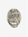 Blackheart Hematite Tiffany Skull Ring, , hi-res