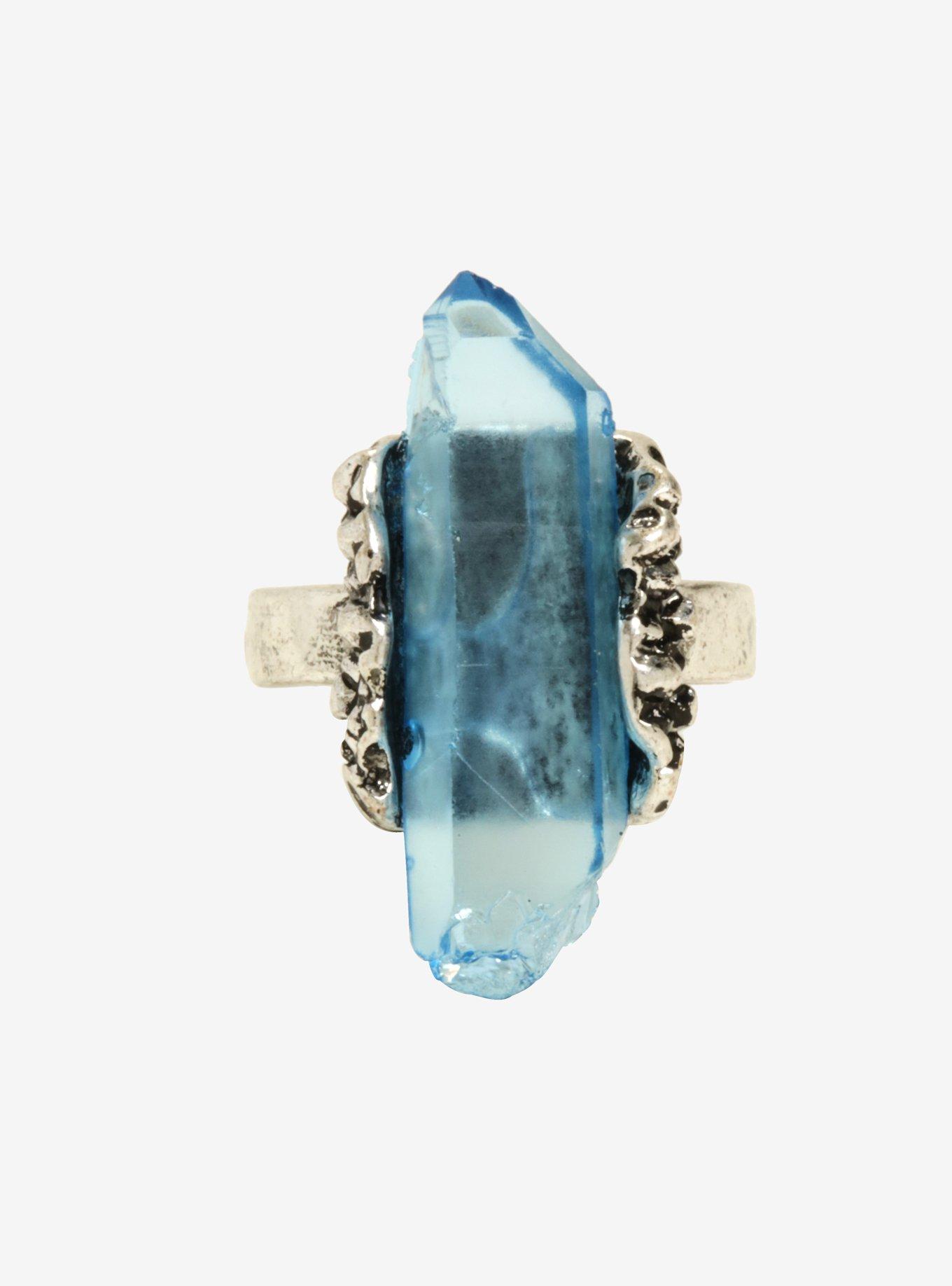 Blackheart Water Element Crystal Ring, , hi-res
